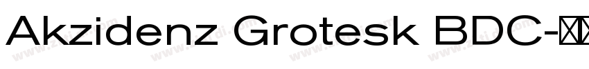 Akzidenz Grotesk BDC字体转换